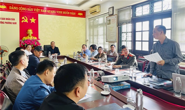 Đối thoại giải quyết đề nghị, kiến nghị của hộ gia đình ông Bùi Đức Bình - bà Đào Thị Lý, phường Phương Nam liên quan đến Dự án Tuyến đường Yên Tử kéo dài 