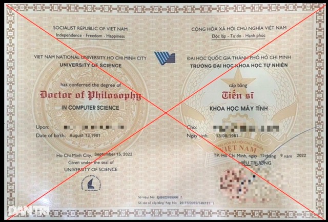 Dùng bằng tiến sĩ giả, một người suýt được bổ nhiệm làm trưởng khoa