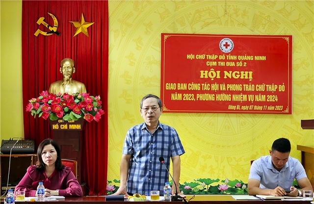 Cụm thi đua số 2, Hội Chữ thập đỏ tỉnh giao ban công tác Hội và phong trào chữ thập đỏ năm 2023