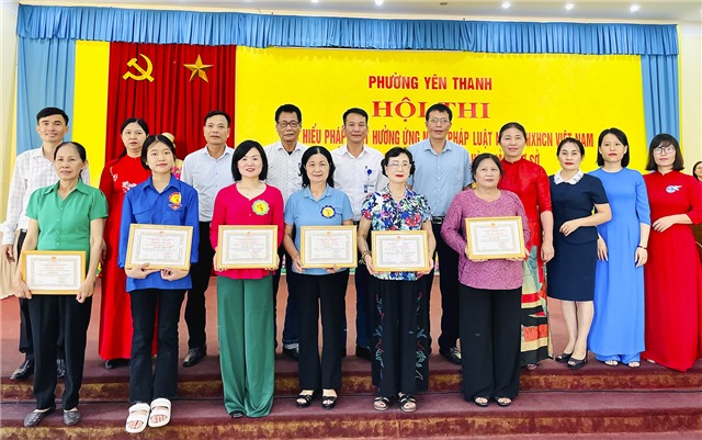 Phường Yên Thanh tổ chức Hội thi Tìm hiểu pháp luật, tổng kết 10 năm thi hành Luật hòa giải ở cơ sở