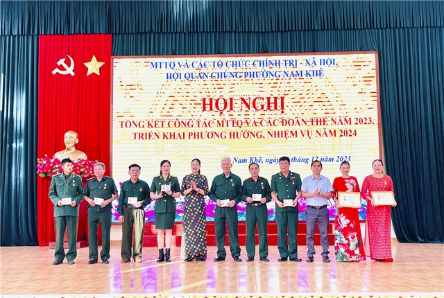 MTTQ và các đoàn thể chính trị- xã hội phường Nam Khê tổng kết công tác năm 2023