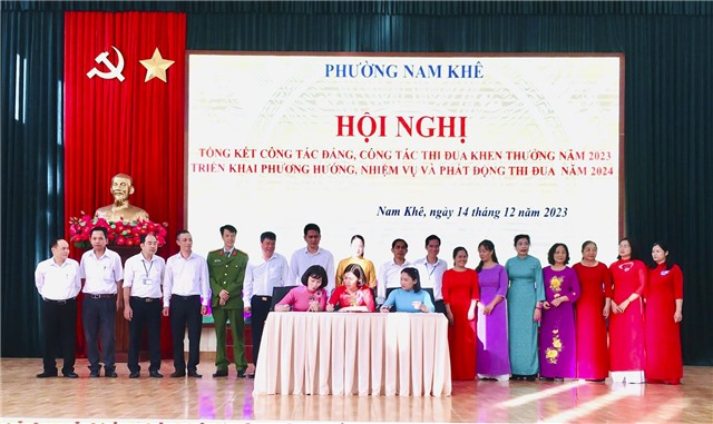 Phường Nam Khê tổng kết công tác Đảng, chính quyền, hoạt động của MTTQ và các đoàn thể chính trị - xã hội năm 2023