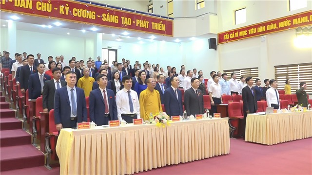 Ngày làm việc thứ nhất Kỳ họp thứ XV, HĐND thành phố Uông Bí khoá XX, nhiệm kỳ 2021-2026