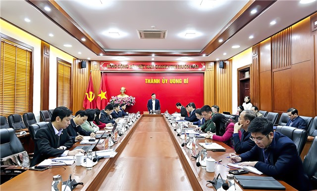 Hội nghị kiểm điểm các tập thể, cá nhân Ban Thường vụ Thành ủy Uông Bí