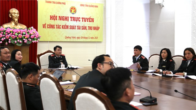 Hội nghị trực tuyến toàn quốc về công tác kiểm soát tài sản thu nhập