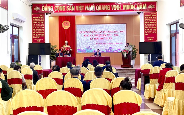 Kỳ họp thứ X HĐND phường Bắc Sơn Khóa X nhiệm kỳ 2021-2026