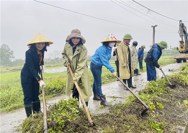 Phường Quang Trung ra quân làm thủy lợi, vệ sinh môi trường năm 2023