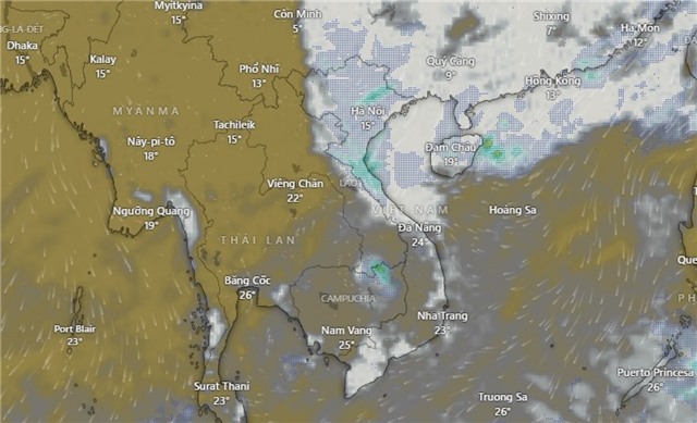 Thời tiết ngày 14/2: Không khí lạnh làm nhiệt độ miền Bắc có nơi giảm xuống dưới 8 độ