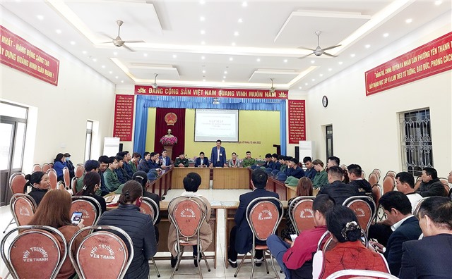 Phường Yên Thanh gặp mặt tân binh lên đường nhập ngũ năm 2023