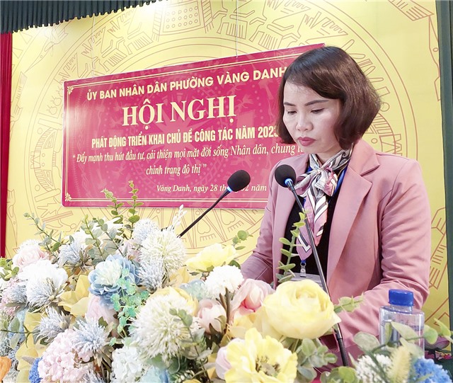 Phường Vàng Danh phát động đợt cao điểm thực hiện chủ đề công tác năm 2023 "Đẩy mạnh thu hút đầu tư, Cải thiện mọi mặt đời sống Nhân dân, chung tay chỉnh trang đô thị"