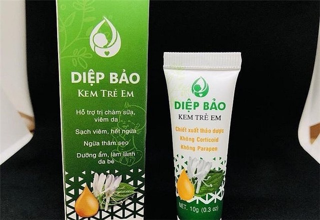 Nóng: Cục Quản lý Dược thông tin gì về sản phẩm kem Diệp Bảo bôi da trẻ em bị FDA Mỹ thu hồi?