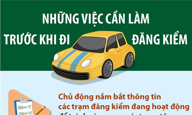 Những việc cần làm trước khi đi đăng kiểm