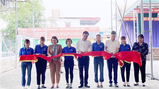 Đoàn Thanh niên phường Quang Trung khánh thành công trình thanh niên "Khu vui chơi thiếu nhi" và công trình thanh niên gắn biển quét mã QR code