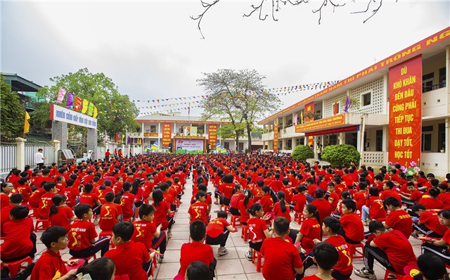 Ngày hội vui khỏe - Tiến bước lên Đoàn năm học 2022-2023 tại Trường Tiểu học Quang Trung