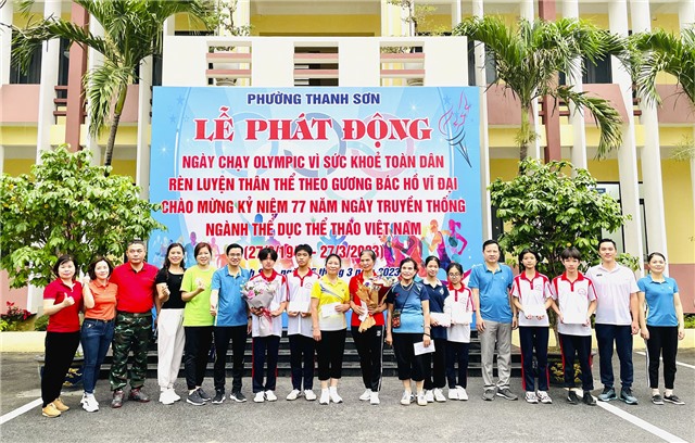 Phường Thanh Sơn: Trên 500 vận động viên hưởng ứng Lễ phát động Ngày chạy Olympic vì sức khỏe toàn dân