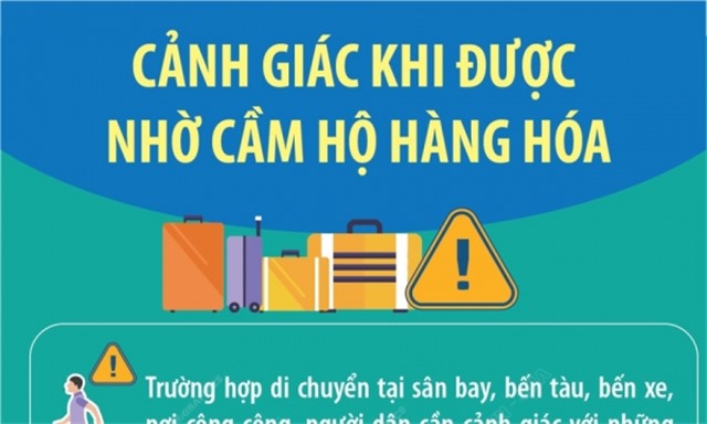 Bộ Công an khuyến cáo người dân cảnh giác khi được nhờ cầm hộ hàng hóa