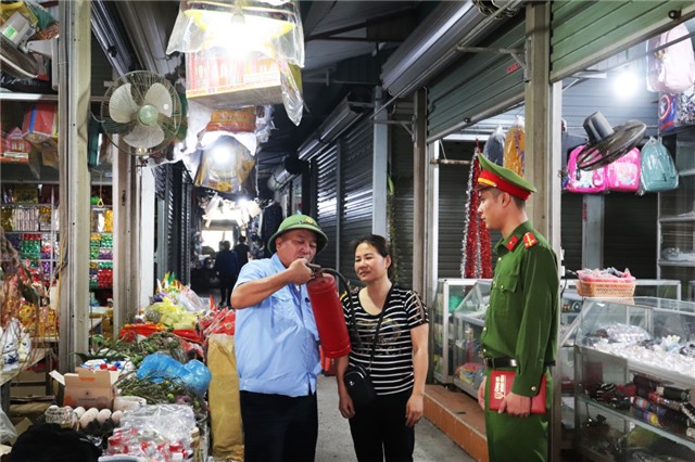 Đảm bảo phòng cháy chữa cháy tại chợ truyền thống
