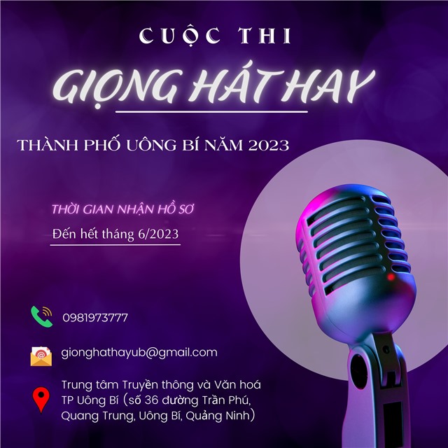 Cuộc thi Giọng hát hay thành phố Uông Bí năm 2023