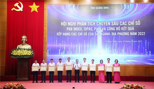 TP Uông Bí dẫn đầu bảng xếp hạng chỉ số Cải cách hành chính năm 2022