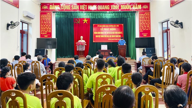 Phường Bắc Sơn phát động “Tháng hành động vì trẻ em và khai mạc hoạt động hè năm 2023”