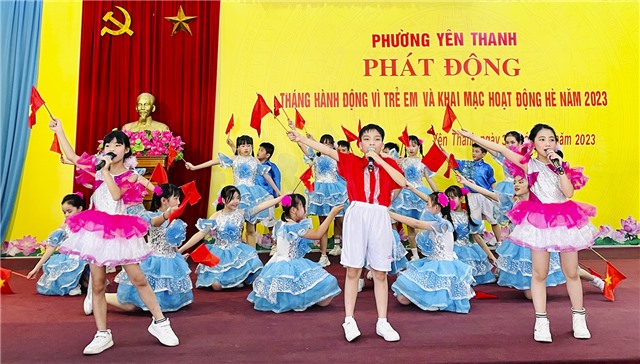 Phường Yên Thanh: Phát động Tháng hành động vì trẻ em và khai mạc hoạt động hè năm 2023