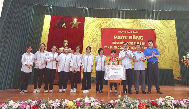 Phường Vàng Danh phát động Tháng hành động vì trẻ em và khai mạc hoạt động hè năm 2023