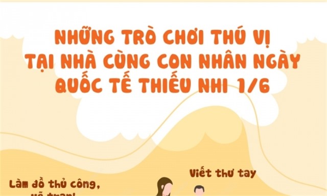 Những trò chơi thú vị tại nhà cùng con nhân Ngày Quốc tế thiếu nhi 1/6