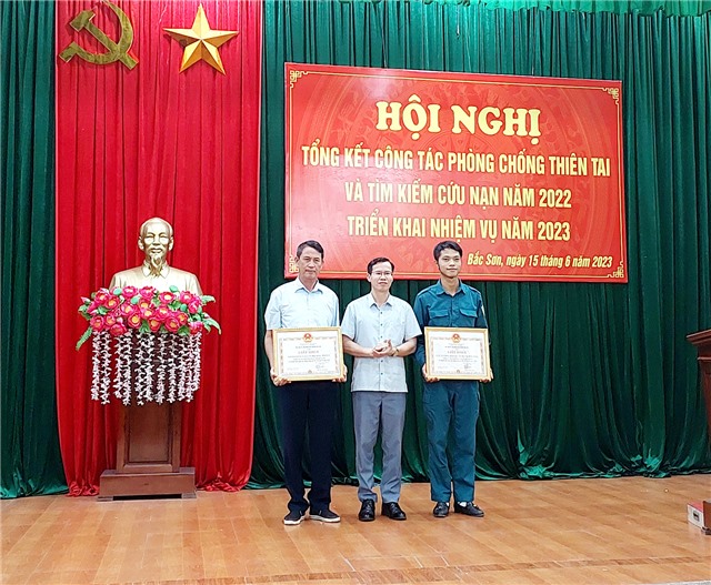 Phường Bắc Sơn tổng kết công tác phòng chống thiên tai và TKCN năm 2022, triển khai nhiệm vụ năm 2023