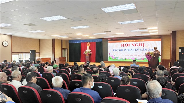 Phường Quang Trung tổ chức Hội nghị trợ giúp pháp lý năm 2023