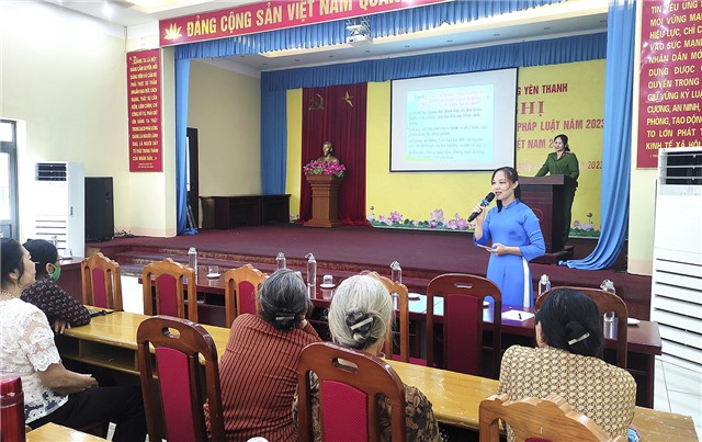 Phường Yên Thanh tổ chức Hội nghị tuyên truyền phổ biến giáo dục pháp luật năm 2023, kỷ niệm ngày gia đình Việt Nam 28/6