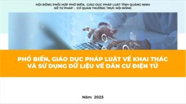 (Video) Phổ biến, giáo dục pháp luật về khai thác và sử dụng dữ liệu về dân cư điện tử