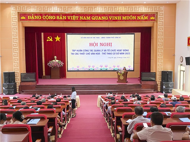 Hội nghị tập huấn quản lý và tổ chức hoạt động tại các thiết chế văn hoá - thể thao cơ sở năm 2023