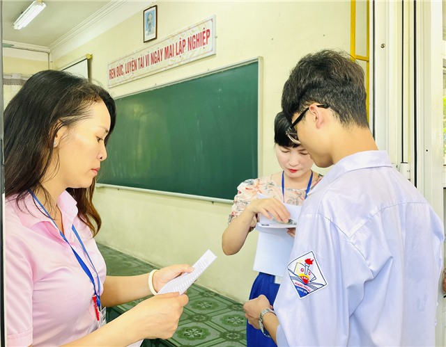 Thí sinh TP Uông Bí thi môn cuối cùng kỳ thi tốt nghiệp THPT năm 2023