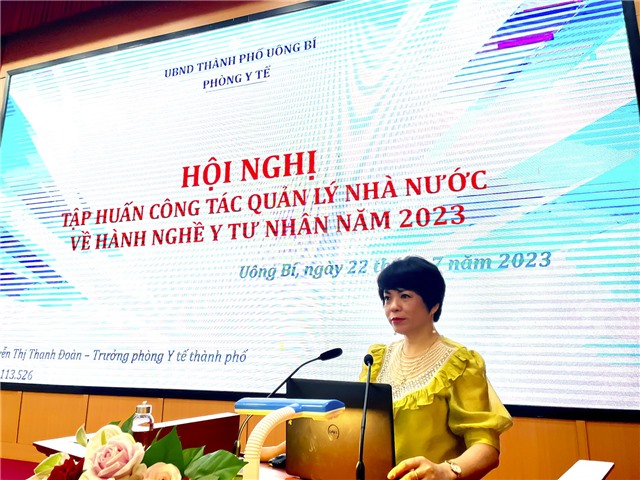 Tập huấn công tác quản lý nhà nước về hành nghề Y tư nhân năm 2023