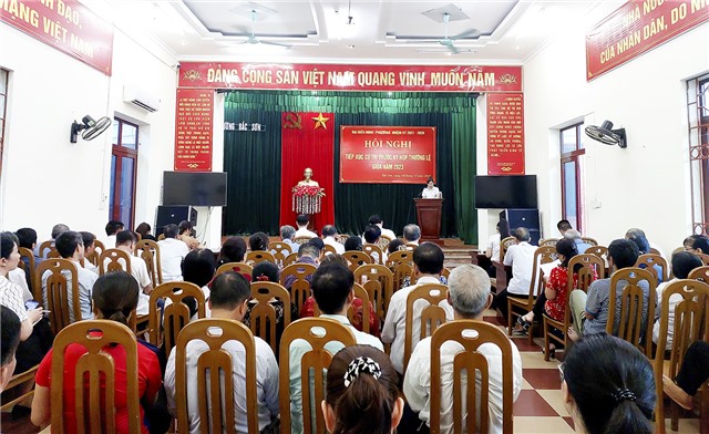 Phường Bắc Sơn tiếp xúc cử tri trước kỳ họp thường lệ giữa năm 2023