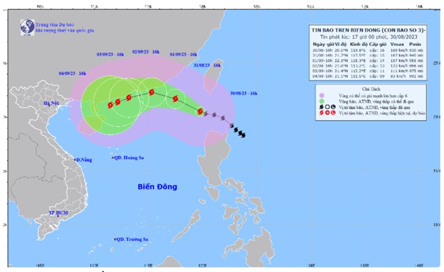 TIN BÃO TRÊN BIỂN ĐÔNG (Bão số 3 - Saola)