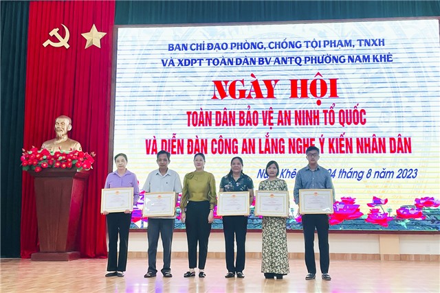 Phường Nam Khê: Ngày hội toàn dân bảo vệ ANTQ và Diễn đàn Công an lắng nghe ý kiến nhân dân năm 2023