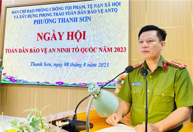 Phường Thanh Sơn: Ngày hội Toàn dân bảo vệ ANTQ năm 2023