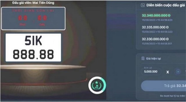 Tiếp tục đấu giá nhiều biển số xe đẹp vào ngày 21-22/9