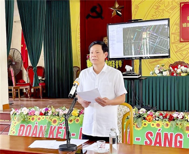 Thành phố đối thoại với hộ gia đình ông Lều Văn Thiếu trú tại khu 5B, phường Vàng Danh