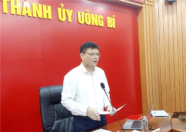 BTV Thành ủy Uông Bí họp phiên định kỳ tháng 9