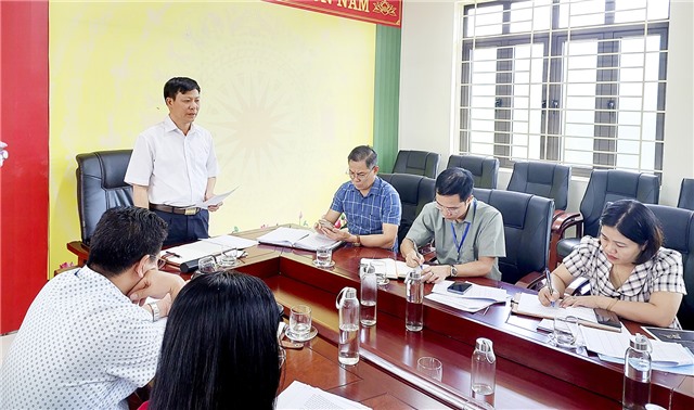 Đoàn giám sát HĐND thành phố làm việc tại phường Nam Khê về việc chấp hành các quy định trong quản lý và sử dụng tài sản tại một số cơ quan, đơn vị trên địa bàn thành phố, giai đoạn 2020-2022 