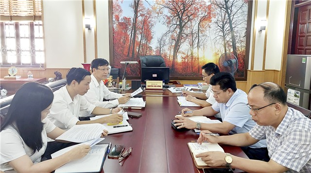 Đoàn giám sát HĐND thành phố làm việc tại TAND thành phố về việc chấp hành các quy định trong quản lý và sử dụng tài sản tại một số cơ quan, đơn vị trên địa bàn thành phố, giai đoạn 2020-2022 