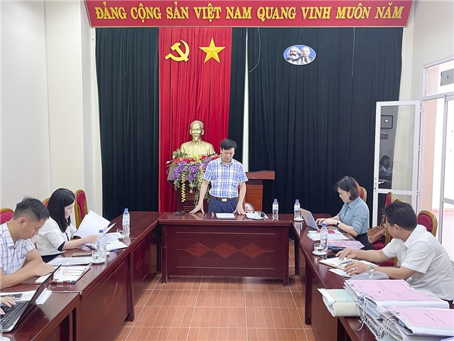 Đoàn giám sát HĐND thành phố làm việc tại Trung tâm TTVH về việc chấp hành các quy định trong quản lý và sử dụng tài sản tại một số cơ quan, đơn vị trên địa bàn thành phố, giai đoạn 2020-2022