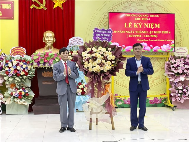 Khu 4, phường Quang Trung kỷ niệm 30 năm ngày thành lập 14/1 (1994-2024)