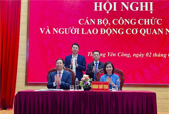 Hội nghị cán bộ, công chức và người lao động xã Thượng Yên Công năm 2024