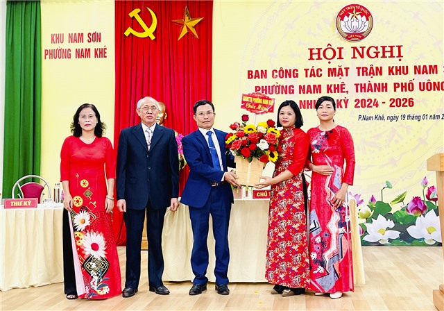 Hội nghị Ban công tác Mặt trận khu Nam Sơn, phường Nam Khê nhiệm kỳ 2024-2026