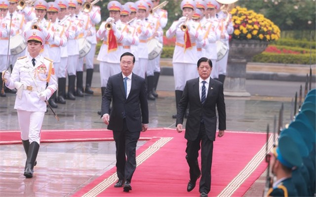 Chủ tịch nước Võ Văn Thưởng chủ trì Lễ đón chính thức Tổng thống Philippines