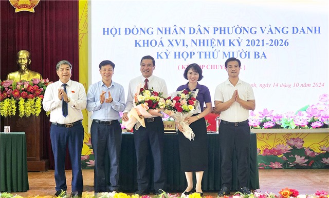 HĐND phường Vàng Danh bầu chức danh Chủ tịch UBND phường, nhiệm kỳ 2021-2026