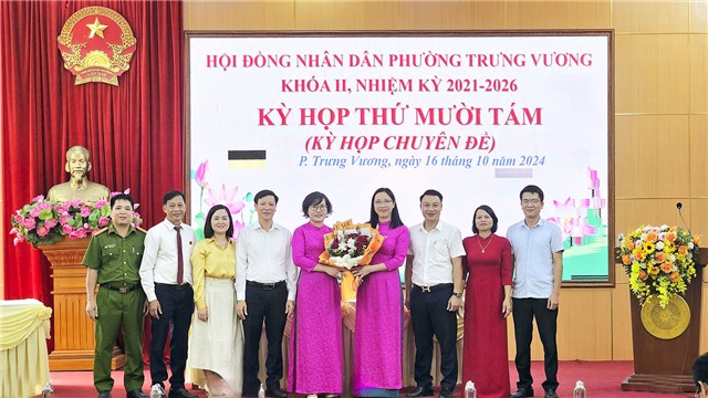 Kỳ họp chuyên đề HĐND Phường Trưng Vương, nhiệm kỳ 2021 - 2026